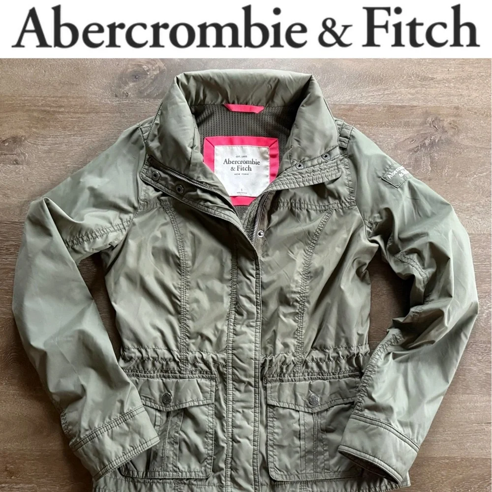 ✝️ A&F | LIKE NEW • Army Green Lightweight Jacket - Picture 2 of 12